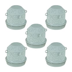 Lot de 5 boites de centre Pour incorporation béton dés-operculable Ø85 mm