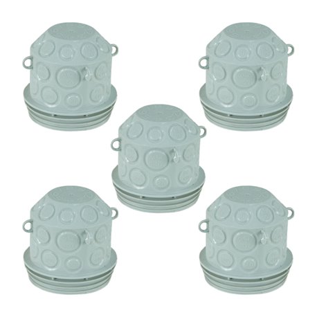 Lot de 5 boites de centre Pour incorporation béton dés-operculable Ø85 mm Lot de 5 boites de centre Pour incorporation béton dés-operculable Ø85 mm