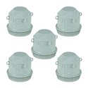 Lot de 5 boites de centre Pour incorporation béton dés-operculable Ø85 mm