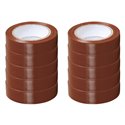 Lot de 10 Rubans isolants Bruns L10 m l15 mm