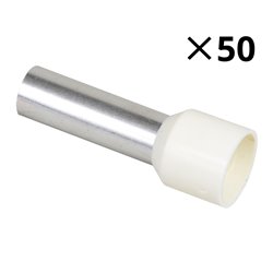 Lot de 50 embouts de câblage Ø6,2 mm 16 mm²