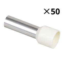 Lot de 50 embouts de câblage Ø6,2 mm 16 mm² 70438 Eur'ohm