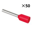 Lot de 50 embouts de câblage Ø1,7 mm 1 mm²