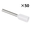 Lot de 50 embouts de câblage Ø1,3 mm 0,5 mm²