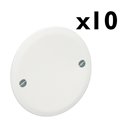 Lot de 10 Couvercles Fixation par vis Ø80 mm pour 520 21/520 41/520 51/520 61/521 05