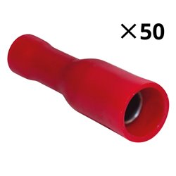 Lot de 50 Cosses rondes femelles Ø2,7 mm 0,5 à 1,5 mm²