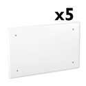Lot de 5 Couvercles Fixation par vis 195x135 mm pour 510 14