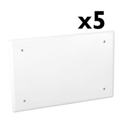 Lot de 5 Couvercles Fixation par vis 250x187 mm pour 511 07