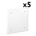 Lot de 5 Couvercles Fixation par vis 200x200 mm pour 521 93/521 73