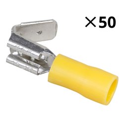 Lot de 50 Cosses mâles/femelles Ø5,7 mm 4,0 à 6,0 mm²
