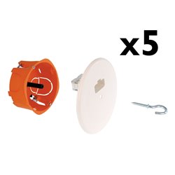 Lot de 5 points de centre Ø85 mm grand volume