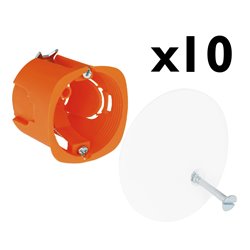 Lot de 10 boites d'applique Placo non DCL