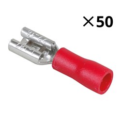 Lot de 50 Cosses femelles 4,75x0,8 mm 0,5 à 1,5 mm²
