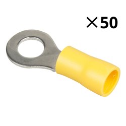 Lot de 50 Cosses À œil Ø6 mm 4,0 à 6,0 mm²