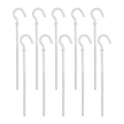 Lot de 10 Pitons L95 mm Blanc