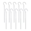 Lot de 10 Pitons L95 mm Blanc