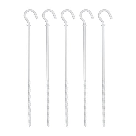 Lot de 5 Pitons L150 mm Blanc Lot de 5 Pitons L150 mm Blanc