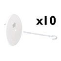 Lot de 10 Kits couvercle + piton Tangentielle 95 mm