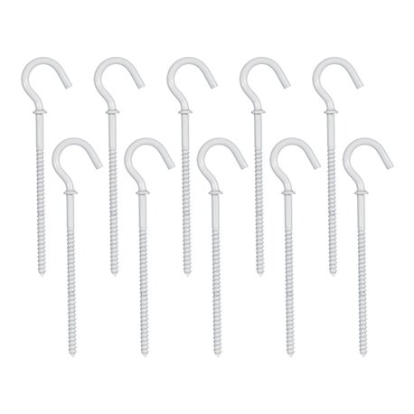 Lot de 10 Pitons L60 mm Blanc Lot de 10 Pitons L60 mm Blanc