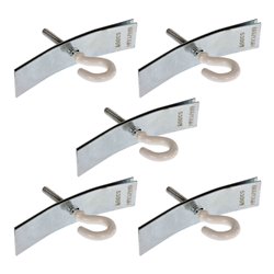 Lot de 5 Accessoires de fixation luminaire Métallique 95 mm + piton