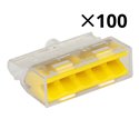 Lot de 100 Connexions rapides Conditonnement en pot 5 entrées