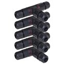 Lot de 5 Connexions étanches En T pour 3G0.75 à 3G1.5mm²