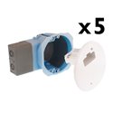 Lot de 5 Boîtes d'applique DCL pour micromodules Ø67/68 mm
