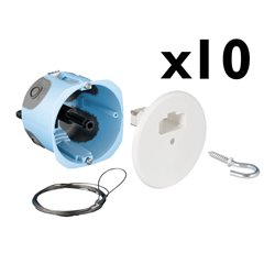 Lot de 10 points de centre DCL avec système d'arrimage Ø67/68 mm