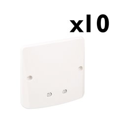 Lot de 10 sorties de câbles ECO standard IP21 16/20A Vis apparentes