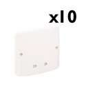 Lot de 10 sorties de câbles ECO standard IP21 16/20A Vis apparentes