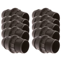Lot de 10 Douilles E14 Double bague noire