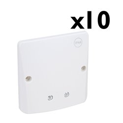 Lot de 10 sorties de câbles ECO IP44 16/20A Vis apparentes