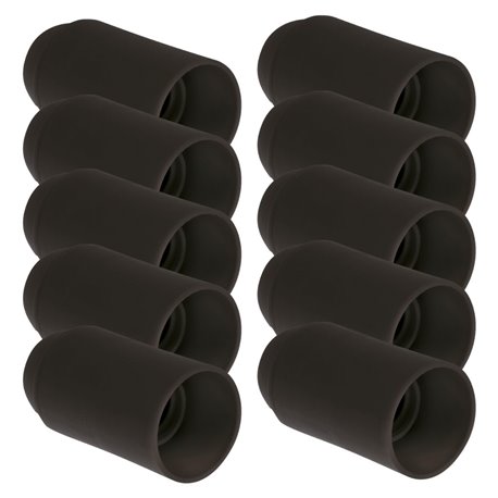 Lot de 10 Douilles E14 Simple bague noire