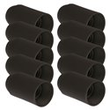 Lot de 10 Douilles E14 Simple bague noire