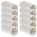 Lot de 10 Douilles E14 Simple bague blanche