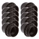 Lot de 10 Douilles E27 Double bague noire