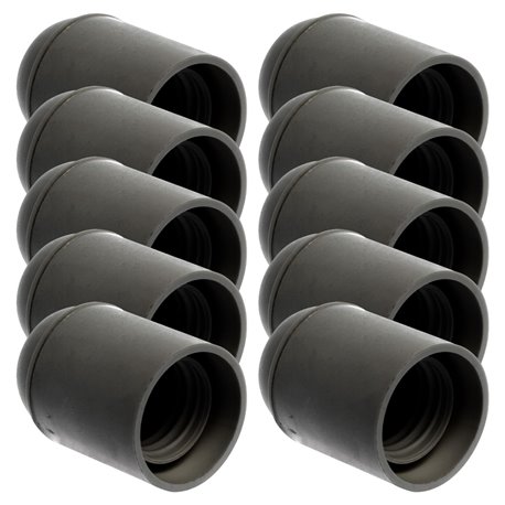 Lot de 10 Douilles E27 Simple bague noire