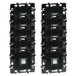 Lot de 10 prises RJ45 FTP Cat6 Grade1 Anthracite