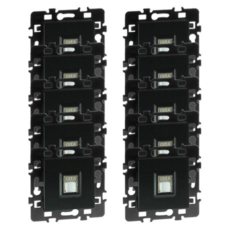 Lot de 10 prises RJ45 FTP Cat6 Grade1 Anthracite