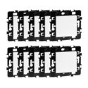 Lot de 10 Commandes Poussoir à fermeture avec griffes sans voyant Blanc