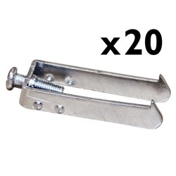 Lot de 20 Griffes de fixation + vis standard