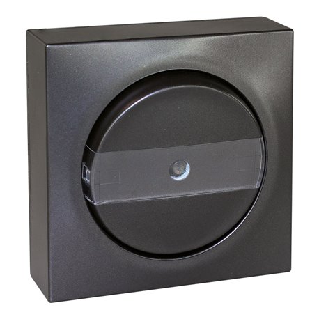 Commande Bouton poussoir avec voyant avec porte étiquette Gris Commande Bouton poussoir avec voyant avec porte étiquette Gris