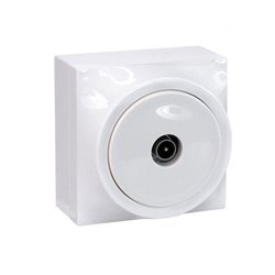 Prise TV Simple Blanc