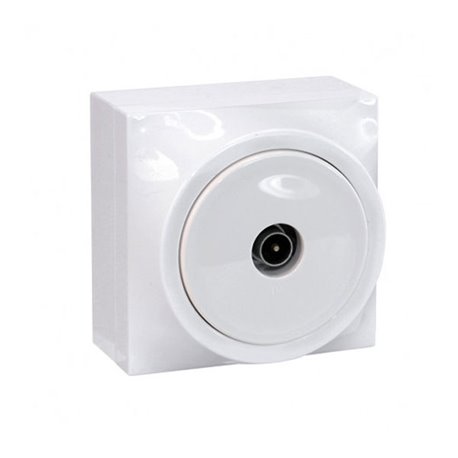 Prise TV Simple Blanc