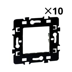 Lot de 10 plaques de support Métal 1 poste