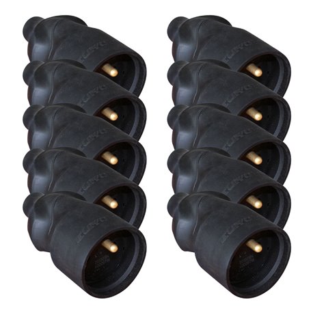 Lot de 10 Prolongateurs 16A 2P+T Noir