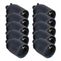 Lot de 10 Prolongateurs 16A 2P+T plastique à coiffe Noir
