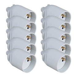 Lot de 10 Prolongateurs 16A 2P+T plastique à coiffe Gris