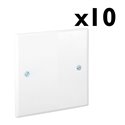 Lot de 10 Couvercles Fixation par vis 86x86 mm pour 520 21/520 41/520 51/520 61/521 05