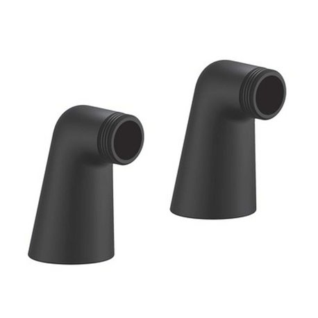Paire de raccords colonettes pour mitigeur bain-douche Black New Anco